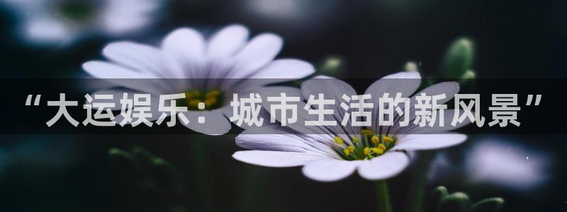 蓝图娱乐平台注册：“大运娱乐：城市生活的新风景”